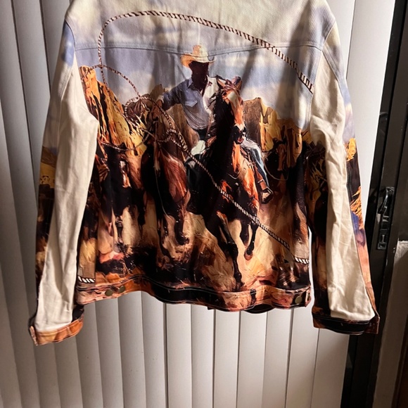 mnml Cowboy Print Trucker Jacket - Multi Size MMulti / M - Picture 5 of 5